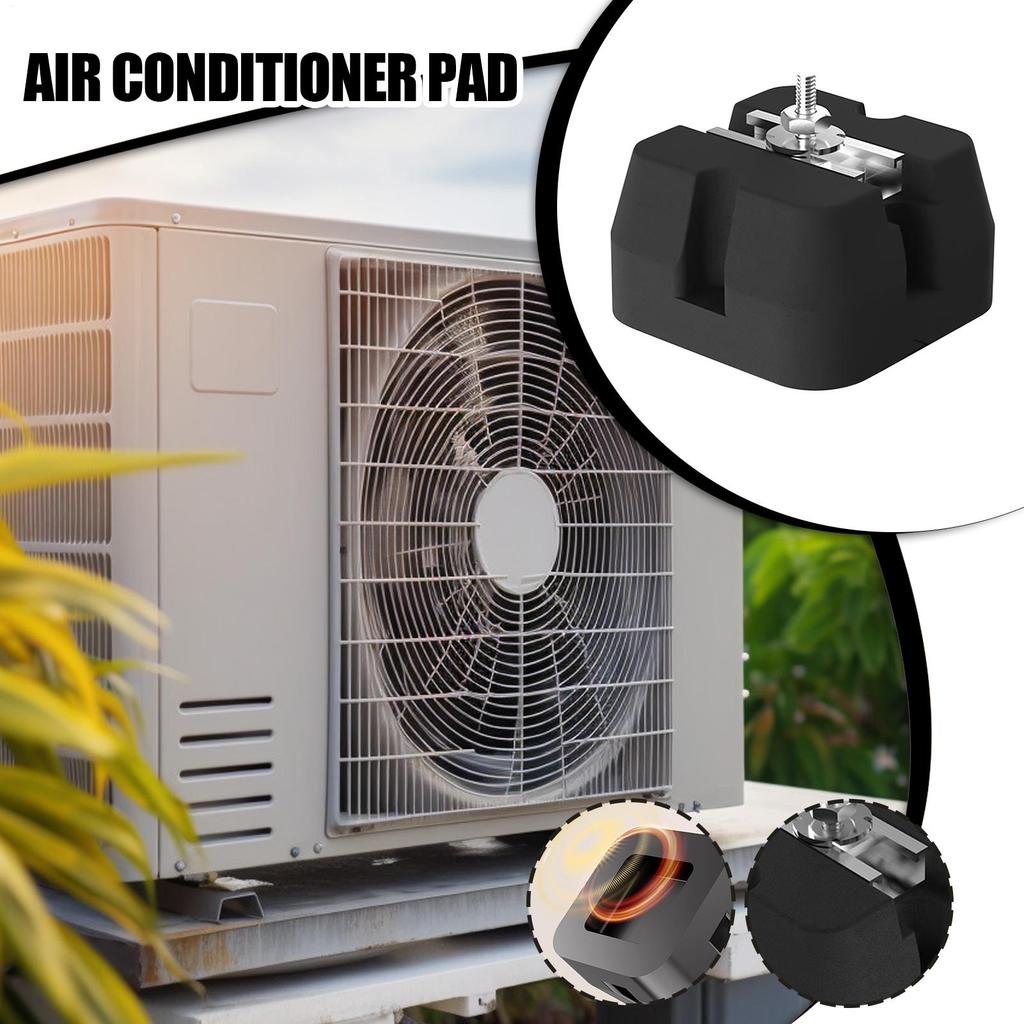 Air Conditioner Bracket Pad Split Air Conditioner Base Pads 4 Pieces Heavy Duty Bracket Mats For 9000-60000 BTU Split System