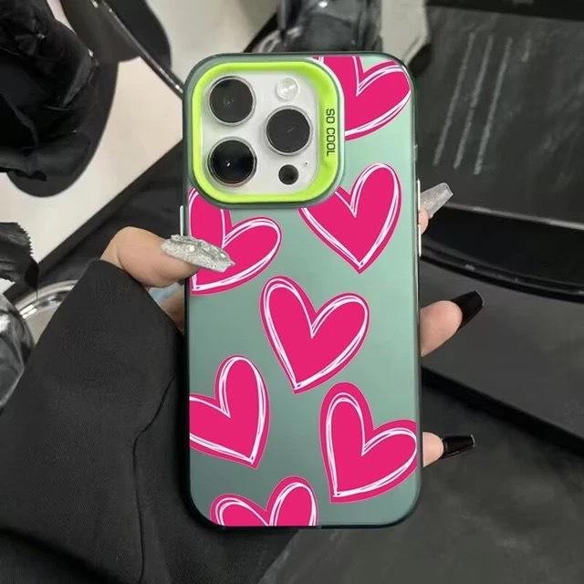 New Heart-shaped Protective Case for iPhone 18, iPhone 16 Pro, Creative 14/15 Pro Max Matte Finish, 13-inch Screen.