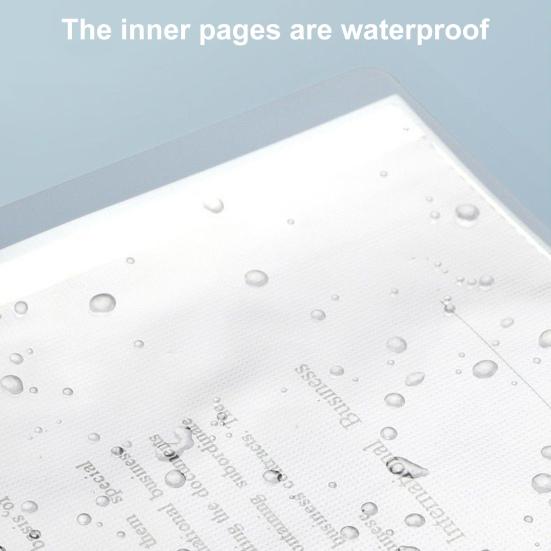 File Folder Double-sided High-Transparency Large Capacity Inner Pockets Multifunctional Sheet Protector with Plastic Sleeves A4 Paper Binder Portfolio