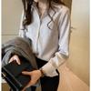 Big Size Women's Tops Loose Vertical Striped Shirt Female Fat Long-sleeved Shirt Bottoming Shirt Tide Vintage Basic Office Casual Women Shirt