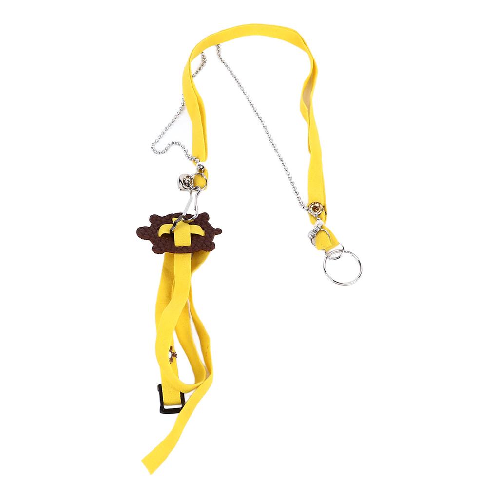 Tortoise Harness Strap Safety Control Soft PU Leather Adjustable Lizard Leash for Training Walking