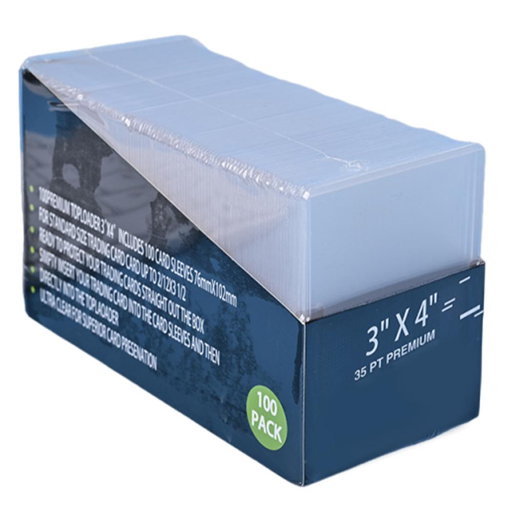 

200PCS 3 In X 4 In Card Sleeves 35 PT Top Loads for Cards Toploads for Cards Card Sleeve Protector for Sports Football Game Card
