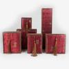 1Pc Vintage Linen Tassel Jewelry Box, Ring Bracelet Pendant Storage Organizer Gift Box