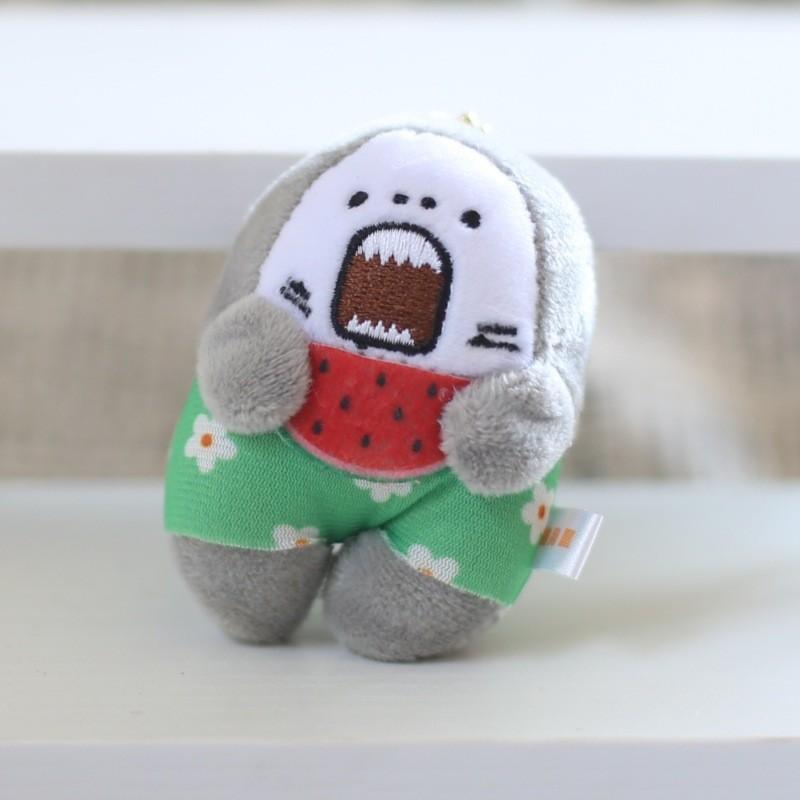 Adorable Plush Shark Keychain Soft Stuffed Animal Toy For Bags And Keys 10cm