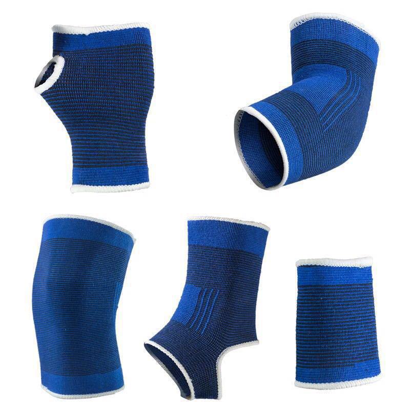 Unisex Sports Gear Set: Knee, Wrist, Elbow, Ankle, and Palm Pads for Basketball Fitness