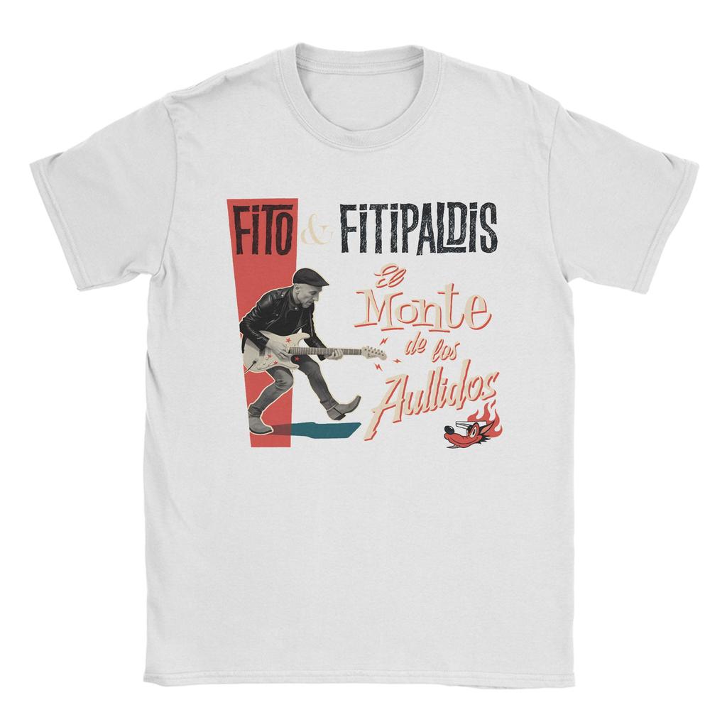 Unisex TShirt Fitos Fitipaldis Band Vintage Pure Cotton Tee Shirt Short Sleeve T Shirt Round Neck Clothing Gift Idea
