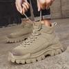Fashion CYYTL Mens Boots Ankle Cowboy Combat Winter Tactical Motorcycle Leather Chelsea Casual Shoes Work Outdoor Hiking Designer Luxury
