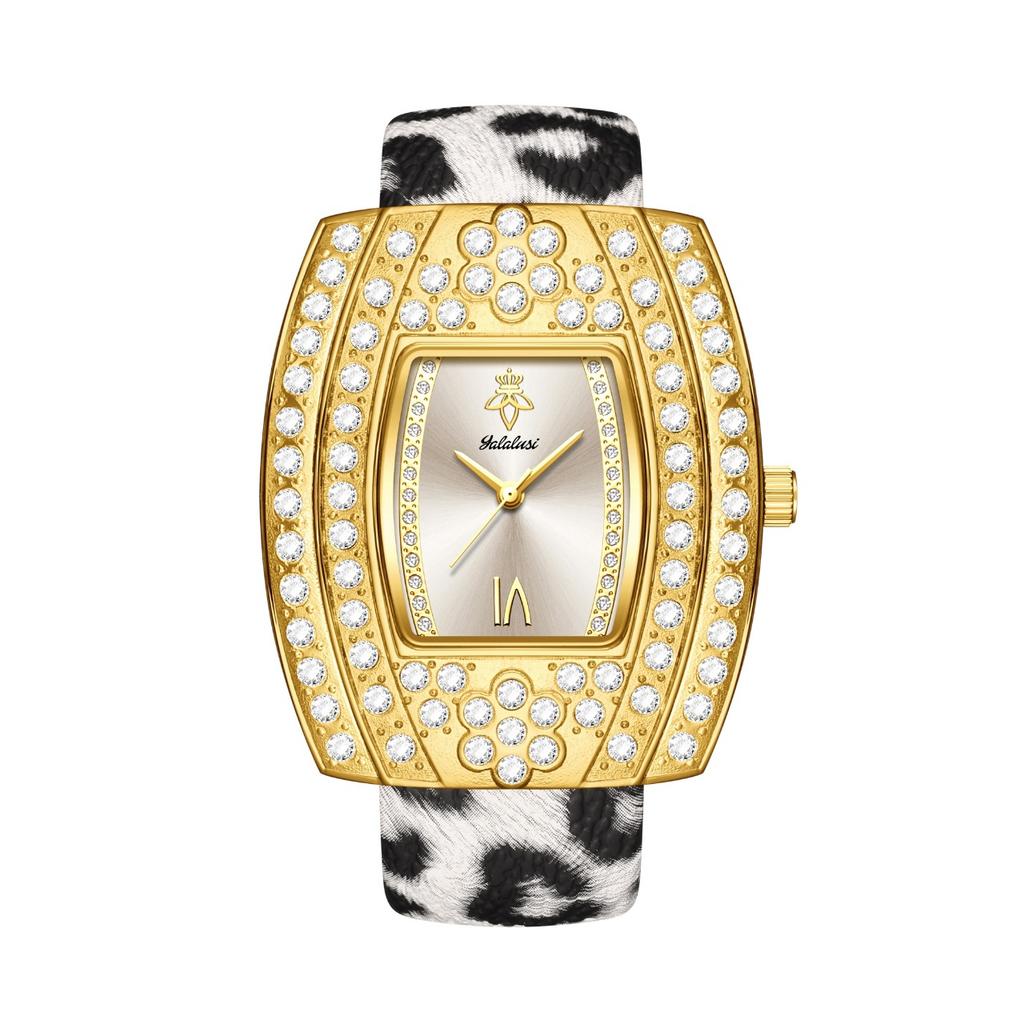Temperament Women'S Watch Full Of Diamonds, Personalized Light Luxury Square Quartz Watch, Retro Watch