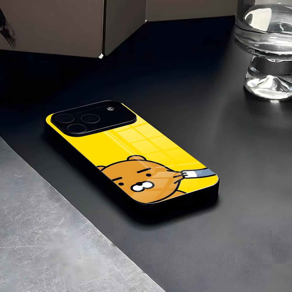 Choonsik Kakao Kakaotalk Korean Phone Case Glass For IPhone17 Air 16 15 17 14 Pro Max 13 12 11 X XS XR Plus Lovely For Samsung S