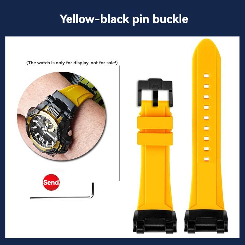 GR-B100 Silicone Watch band Men Outdoor Sports For Casio G-SHOCK 5536 GR-B100GB-1A GR-B100-1A4 Modified Watch Strap Bracelet