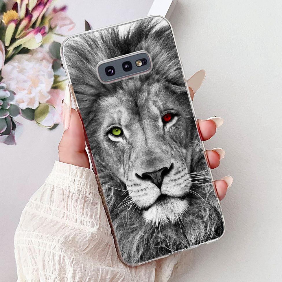 Clear For Samsung S10e Case Cover Luxury Butterfly Love Fashion Flowers Cool Funny Painted Soft Phone Case SM-G970F SM-G9700