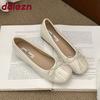Fashion Fashion Butterfly-Knot Women Flats Slip On Shoes Round Toe Female Footwear With Height Increasing Ladies Flats Shoes lady