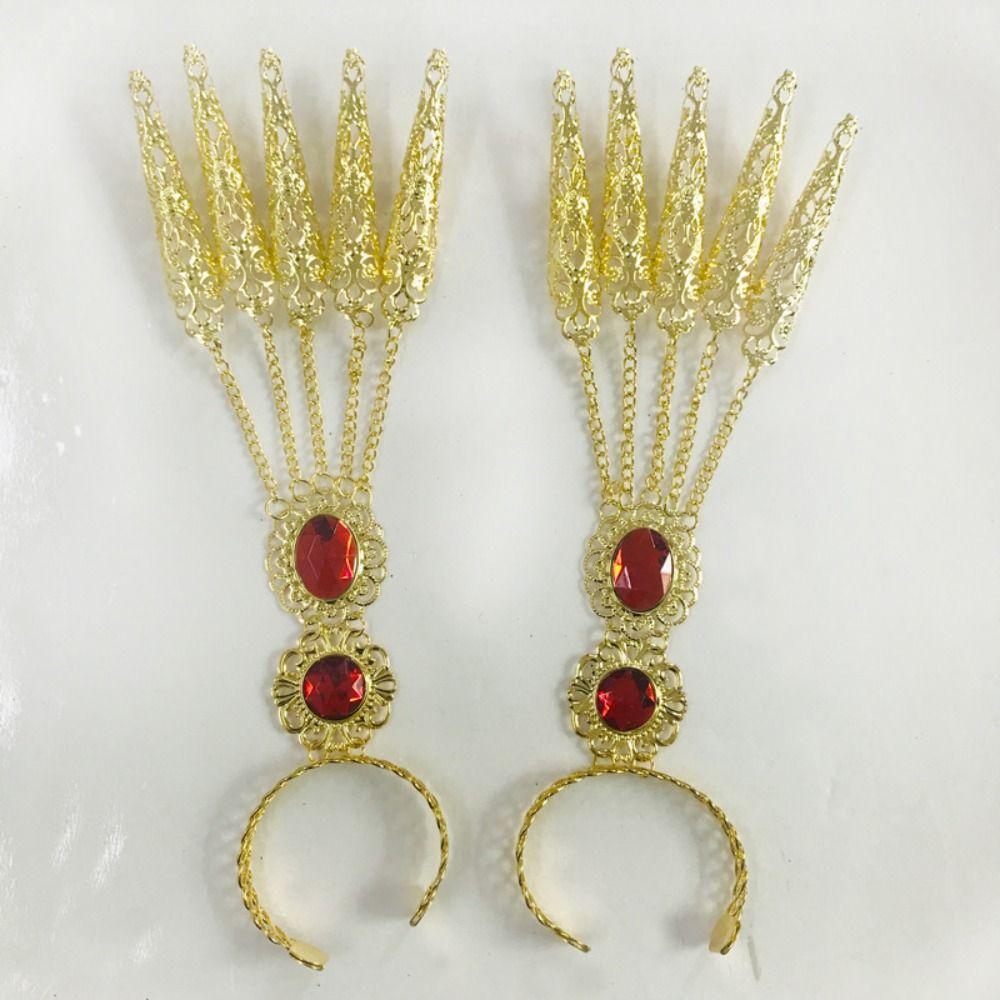 Vintage Halskette Indische Ohrringe Kostümzubehör Haarschmuck Frauen