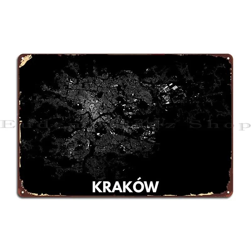 Krakw Black Metal Plaque Poster Retro Vintage Create Print Club Tin Sign Poster 20x30cm(7.8x11.8inch)