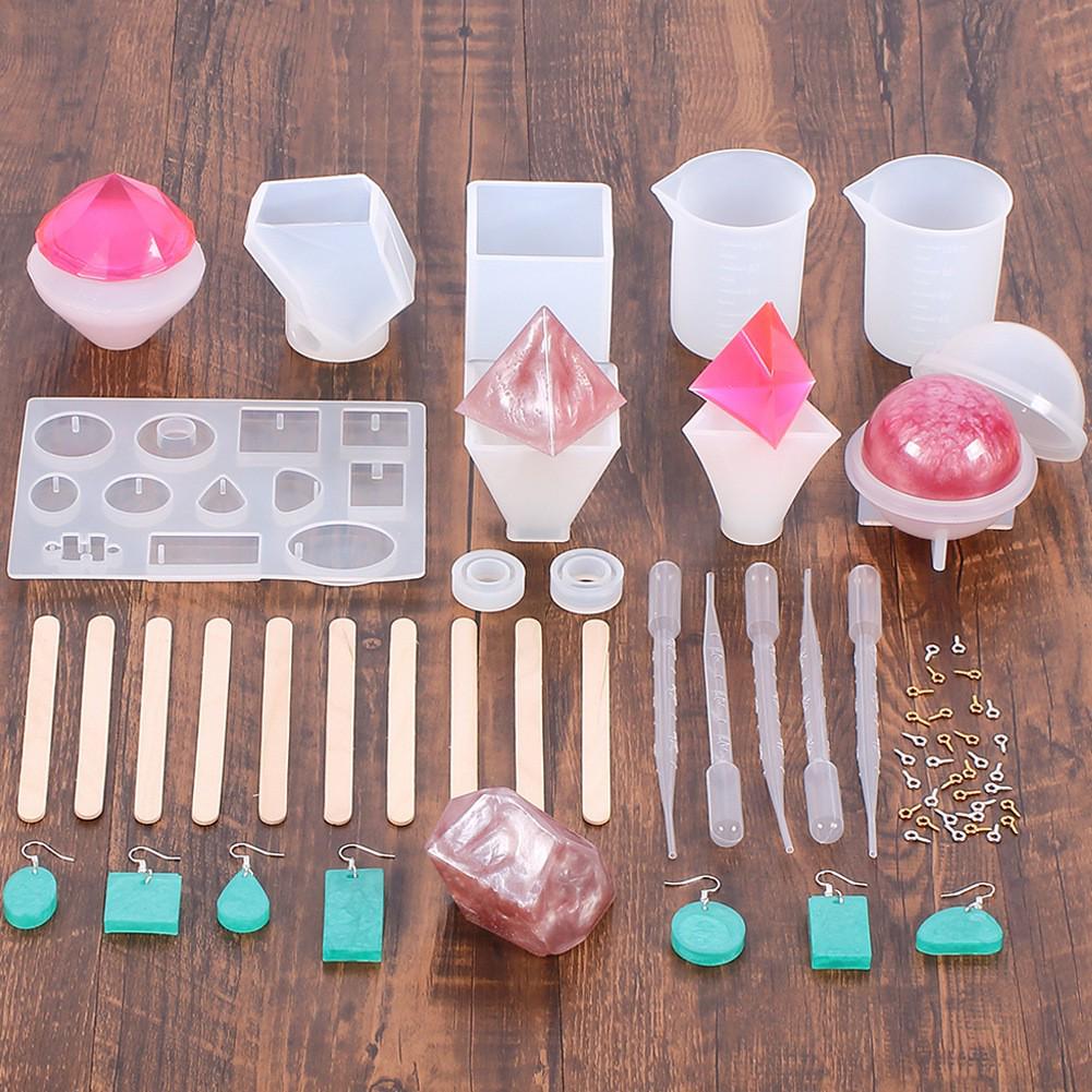 DIY Epoxy Resin Crystal Letter Silicone Set for Key Pendant Crafting