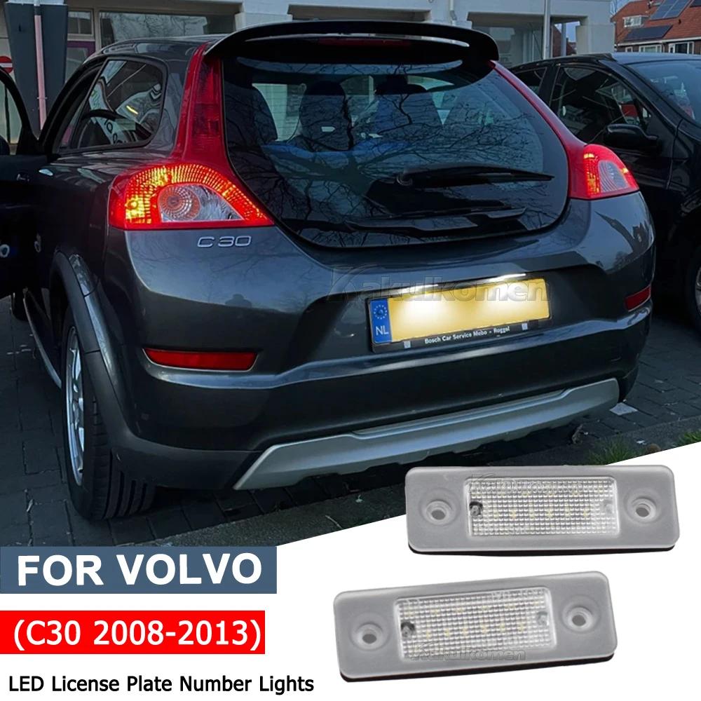 2PCS For Volvo C30 2008 2009 2010 2011 2012 2013 Xenon White LED Car Number License Plate Light Lamp OEM#:31213991
