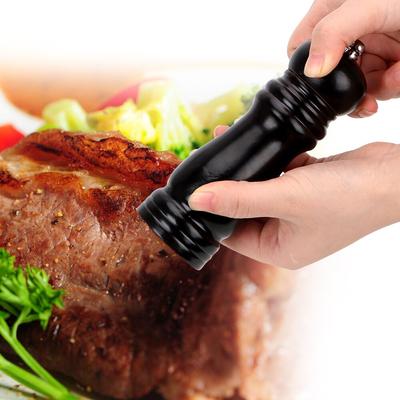 Pipirnė su stipriu reguliuojamu keraminiu malūnėliu, rankinis valdymas, virtuvės gaminimo, BBQ įrankiai, druskos ir pipirų malūnėliai, mediniai įrankiai