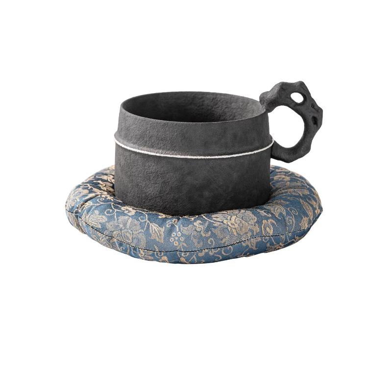 

BEPAN Ceramic Water Cup Saucer Set Retro Art Design Creative Birthday Gift Coffee Breakfast Cup Tableware Household Goods