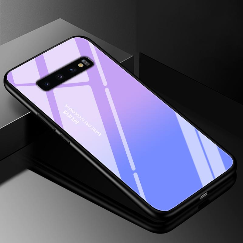 

Для Samsung S10 5G Чохол-кришка Захисне Скло Чохли для Samsung Galaxy S10e S10 S8 S9 Plus S20 FE Ultra S7 EDGE Жорстка Задня Панель Бампер For Samsung S10E