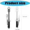 Fishing Pliers Lip Grip Fish Controller Aluminum Alloys Fish Lip Grabber Fish Body Clamps with Nonslip Handle & Lanyard