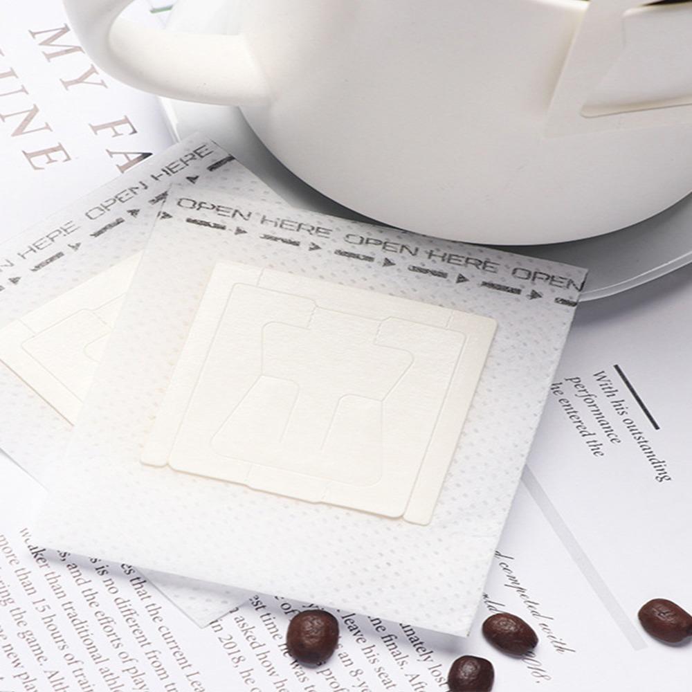 50pcs set Hanging Ear Design Coffee Filter Bags Disposable Single Serve Coffee Filters For Office