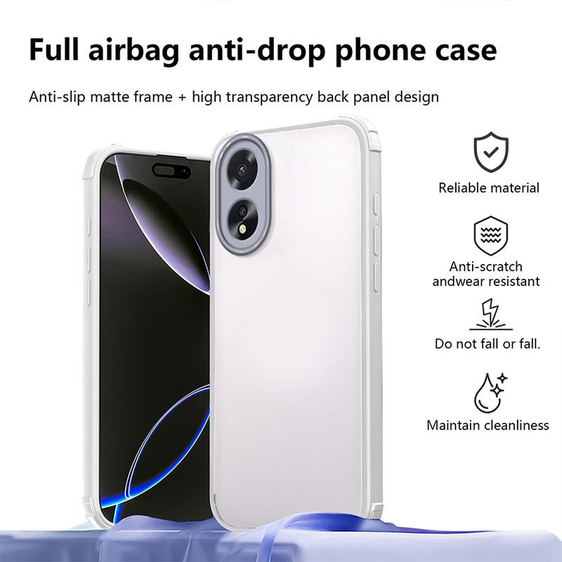 Shockproof Case For OPPO A38 Hard Back Cover For OPPO A18 A57 2022 Realme C53 C51 TPU + PC Bumper Protective Capa A 38 Coque