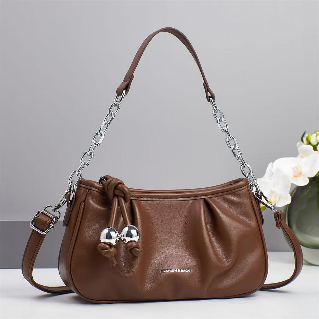 New Pleated Fashionable Cloud Bag Simple High-value Xiaoxiangfeng Handbag High-value Single-shoulder Crossbody Bag