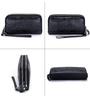 Long Women Wallet Genuine Leather Clutch Lady Purse Zipper Phone Pocket Card Holder Flowers Female Coin Purse ladies Wrist bag
