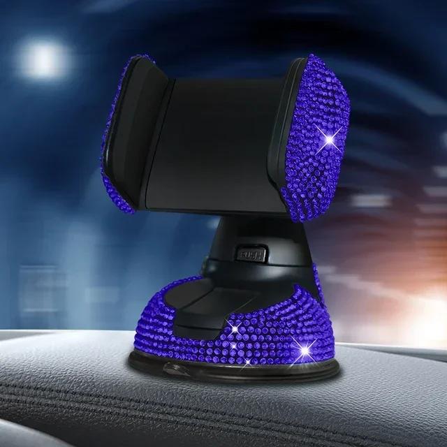 Crystal Diamond Car Phone Holder Bling Rhinestone Car Mount Magnetic Stand Mobile Phone GPS Holder For IPhone Samsung Xiaomi