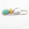 Alloy Brooch Pin Wear-Resistant Anti-Rust Elegant Imitation Stone Design Lapel Pin Sweaters Dresses Hats Bags Badge Clothes Accessories