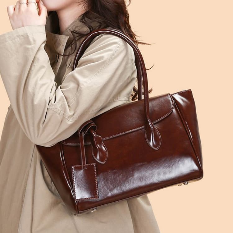 Simple tote bag women's versatile shoulder handbag