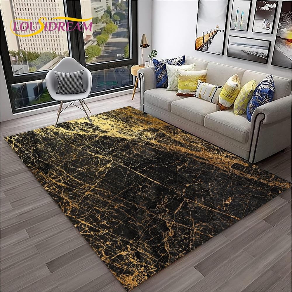 3D Illusion Fluid Colour Irregular Marble HD Carpet Rug for Home Living Room Sofa Doormat Decor,kids Area Rug Non-slip Floor Mat