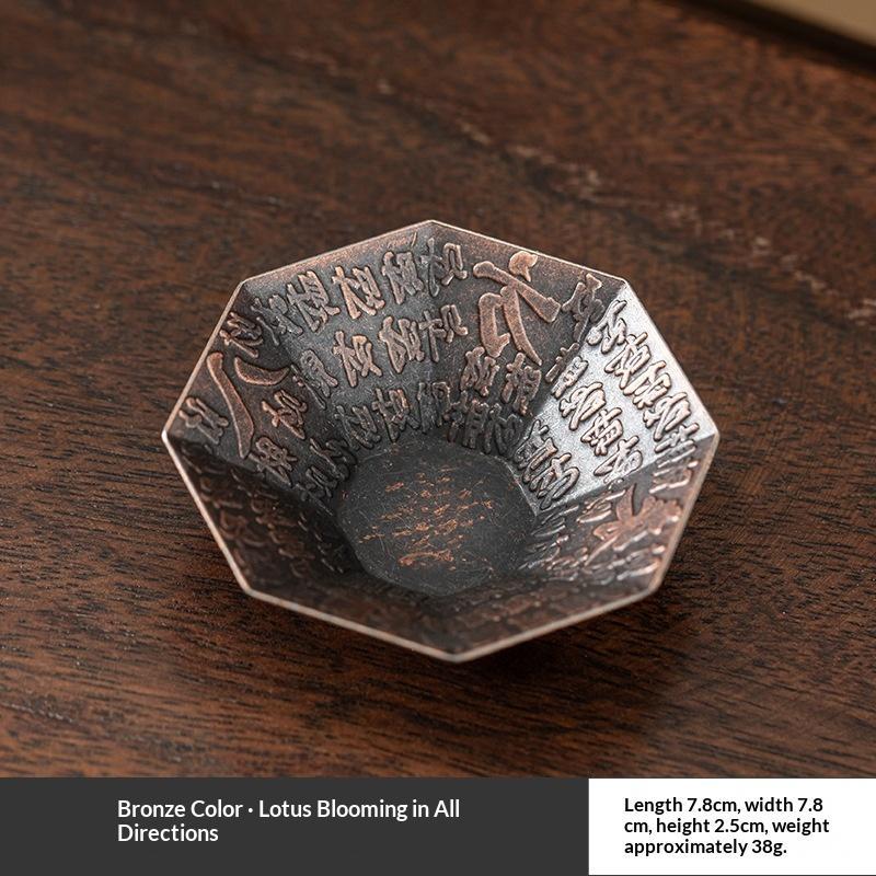 Unique Lotus Shape Alloy Incense Burner Stick Coil Holder Sandalwood Base for Gift Yoga Spa Home Decoration