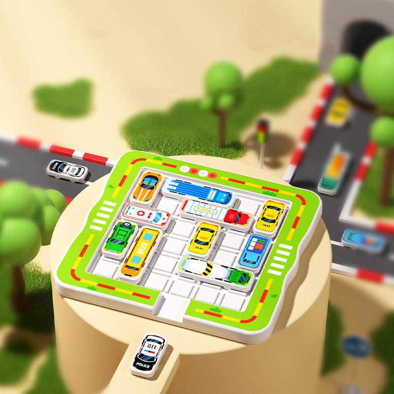 Autospielzeug Rennspielzeug Labyrinth Huarong Road Kinderrätsel Denktraining Konzentrationsfähigkeit Mehrfachherausforderung Ausbruchsspiele