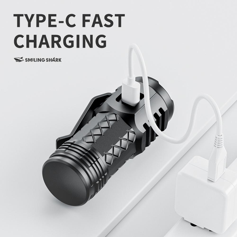 3LED Mini Portable Torch with Pen Clip Car Repair Working Lights Anti-Slip Repair Emergency Light 500mAh for Outdoor Camping Use