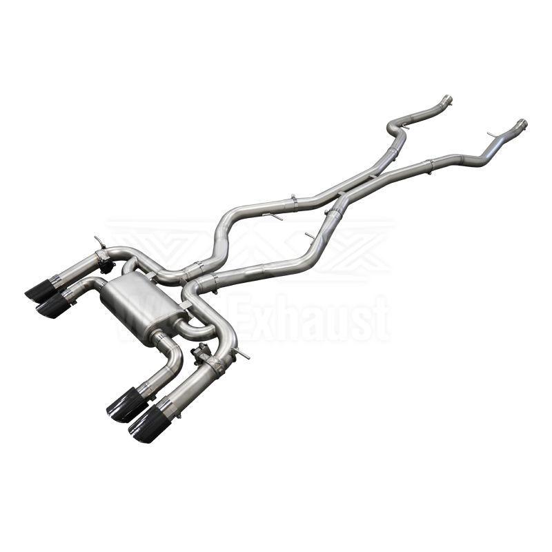 Stainless Steel Cat-back Exhaust System for BMW X6M 14-19 4.4T with Valve Modification