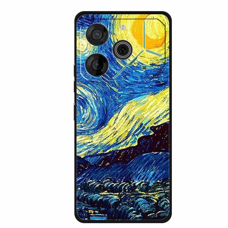 Für Tecno Pova 6 Neo Hülle Tiere TPU Weiches Silikon Rückabdeckung Handyhüllen für Tecno Pova 6Neo 6,78" Stoßfest Wolf Cool funda