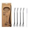 stainless steel Straws Eco-friendly Drinking Straws for Smoothie Milkshakes Tea Juice Cocktail Straw with Brush  Tea, Juice