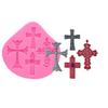 Silicone Cross Mold Fondant For DIY Baking Pastry Art Candy Clay Cake Decorating Chocolate Tool