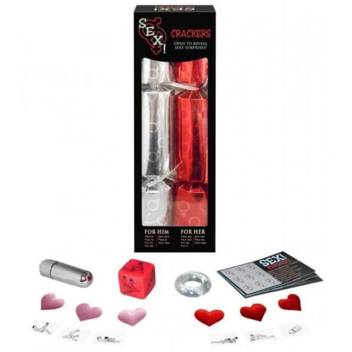 KHEPER GAMES - SEX! CRACKERS - Comparte nuevas y sensuales experiencias con tu pareja con estos Sex! Crackers, uno para él y otro