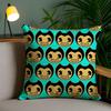 B-Bendy And The I-Ink Machine Anime Pillow Case Safe Custom Photo Pillow, Anti-Fade Brushed Fleece Cushion