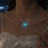 Luminous Butterfly Necklace Sweet Women Jewelry Fashion Forest Necklace Bracelet Girl