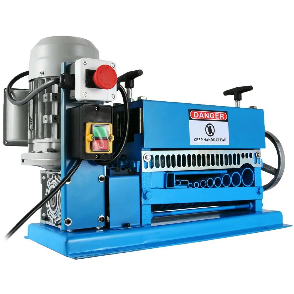 1.5-38MM Electric Wire Stripping Machine 370W, Efficiently Strips Various Metal Wires, With 10 Blades,Speeds Up To 15M/Min