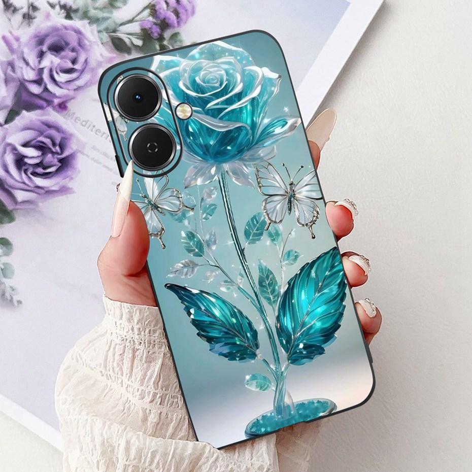 Cute Painting Phone Case For Tecno Spark Go 2 2025 Soft Silicone TPU Back Cover For Tecno Spark Go2 KM4 Cases Bumpers
