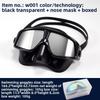 Large Frame Swimming Goggles High Definition Anti-fog, Unisex Professional Diving Swimming Glasses