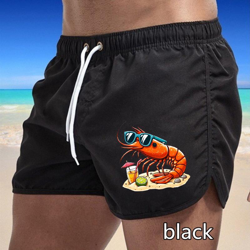 BBK-82 Summer New Men's Quick-Drying Swim Trunks Sports Pants Swimwear Beach Shorts Jogging Shorts Sports Creative Basketball Print