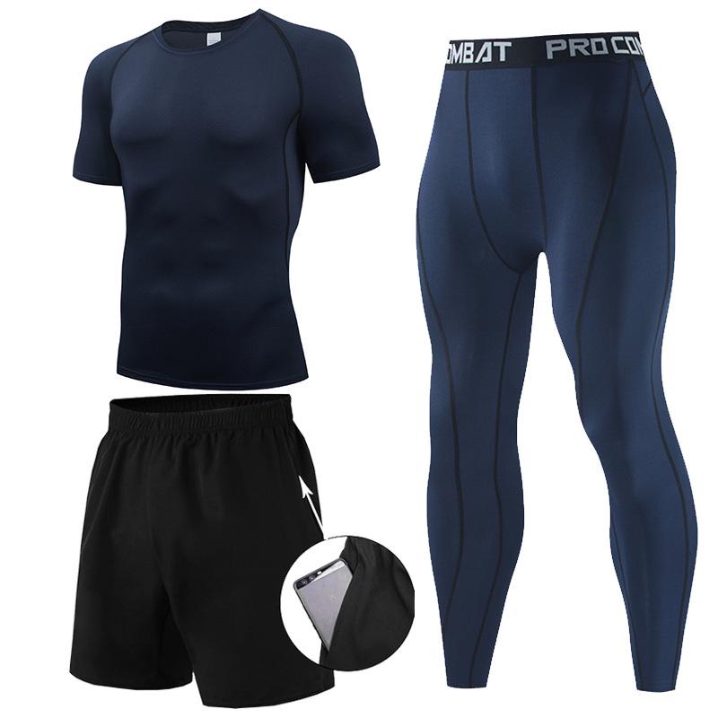 Men's Quick-Dry Summer Running Suit: Sportswear, Basketball Uniform, Shorts, Tights