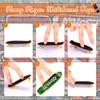 Hiboom 50 Pack Fingerboard Finger Skateboards Professional Finger Boards Collectible Mini Skateboards Creative Fingertips Movement Toys Finger Sports