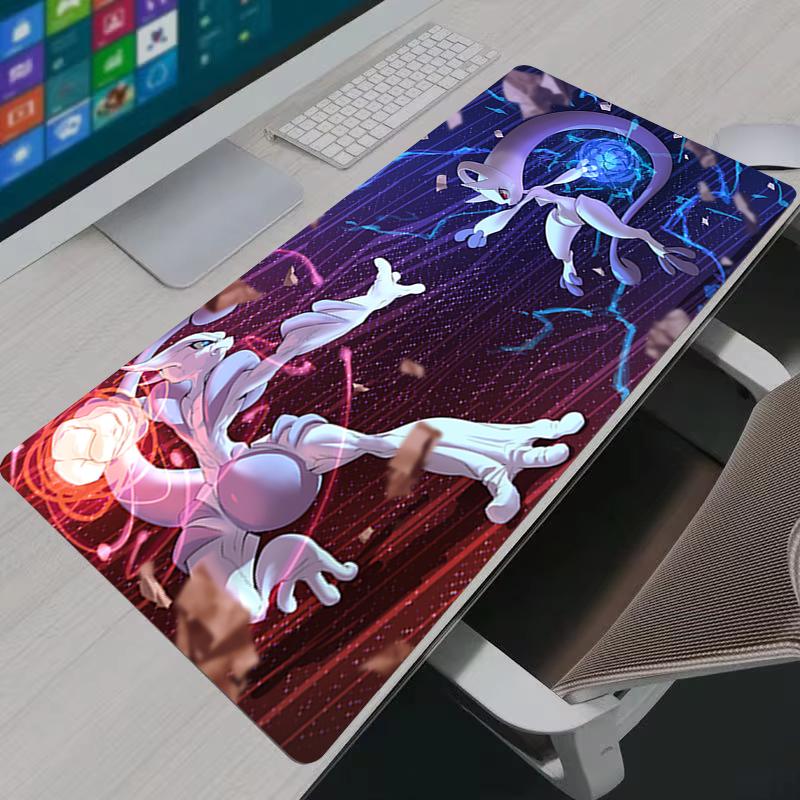 Gamer Mouse Pad Large Mewtwo Keyboard Desk Mat XXL Office Laptop Rubber Carpet PC Gaming Accessories Anime P Mousepad