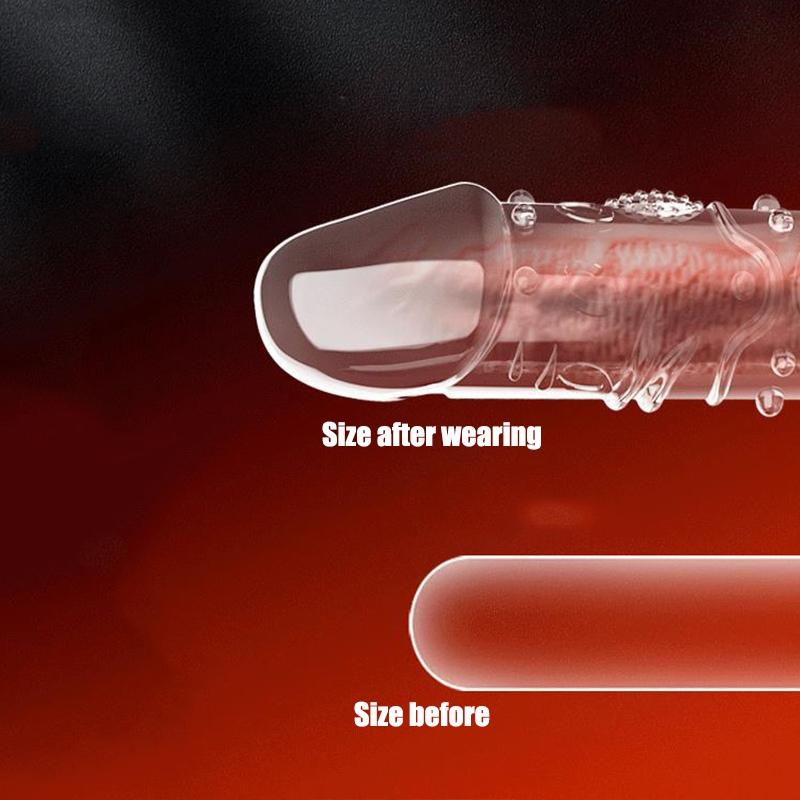 Penis Abdeckungen Extender männer Kondome Kristall Penis Kondome Finger Cock Ring Erwachsene Sex Spielzeug Für Sex Männlich Länger anhaltende